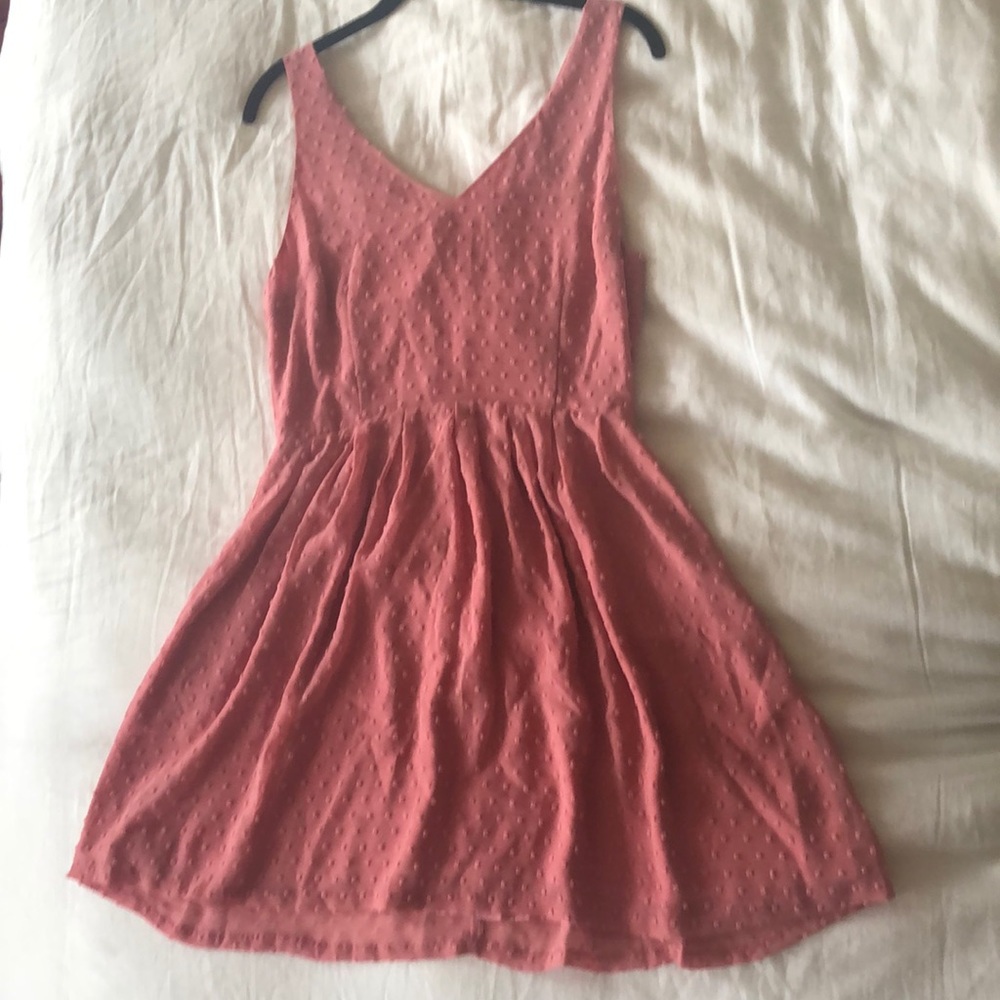 Sweet pink/coral BB Dakota dotted dress